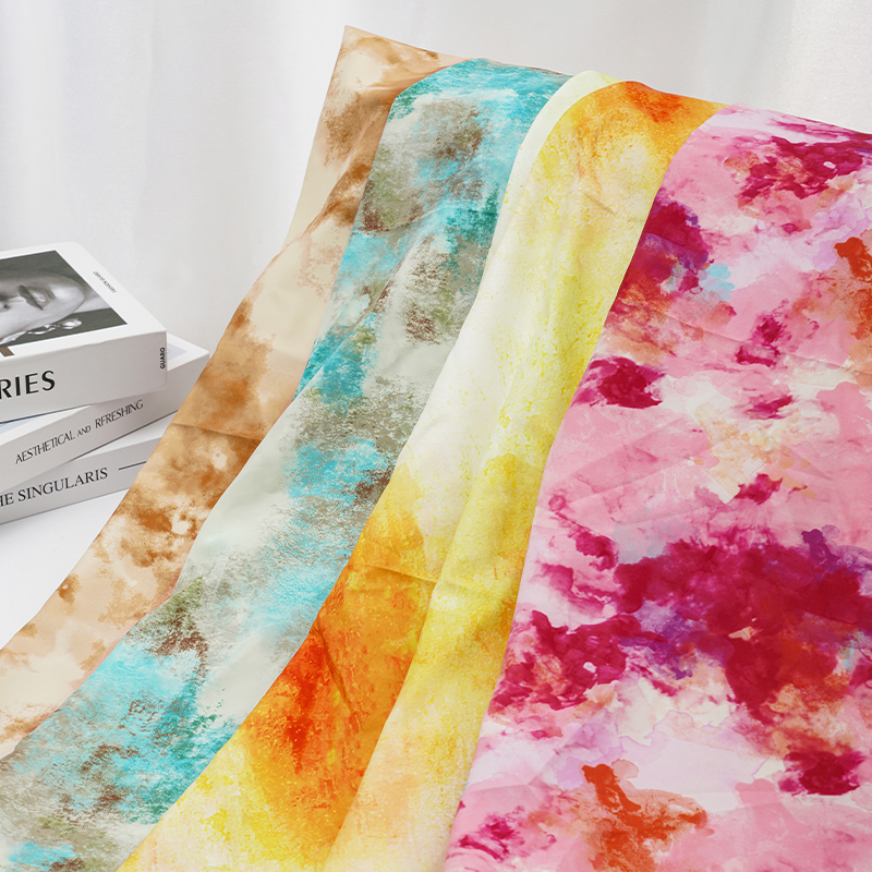 Sewing Tie Dye - 0.5m/1m/2m Soft Breathable Tie Dye Printed
