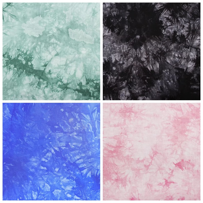 Sewing Tie Dye - Tie-dye Thin Cotton Linen Fabric By