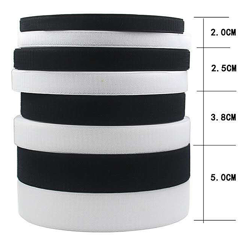 Velcro Sew On - 16/20/25/30/38/50/100mm*5m/Pair Adhesive Fastener Tape Sew-On Hook
