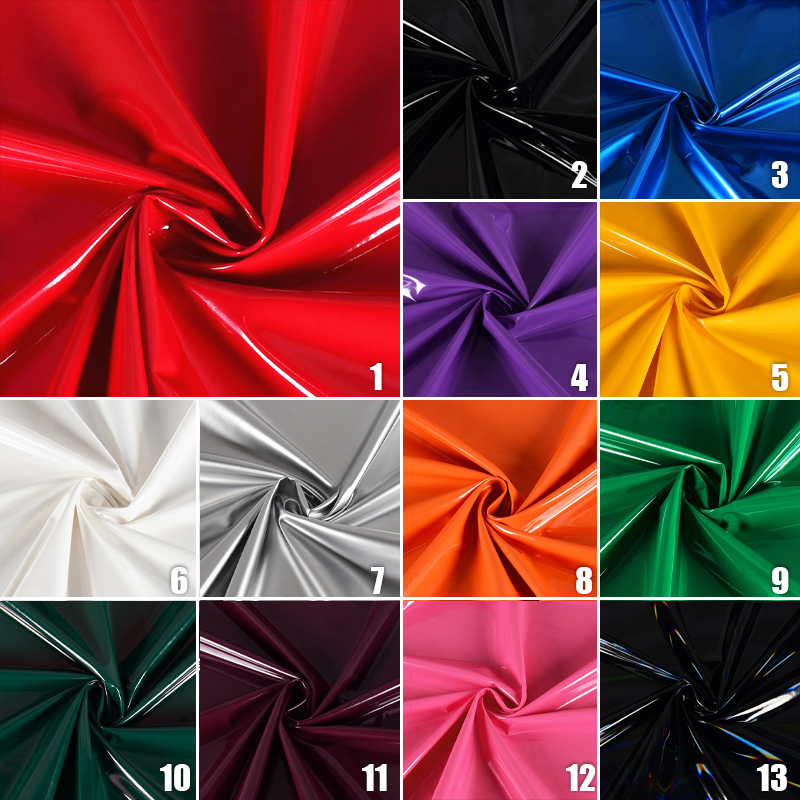 Sewing Fabric - Mirror PU Leather Fabric Glossy Stretch