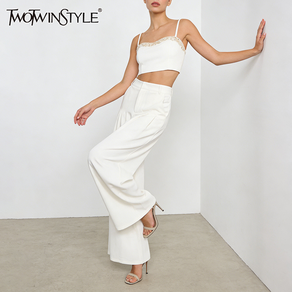 Sewing Vest - TWOTWINSTYLE Solid Basics Two Piece Sets