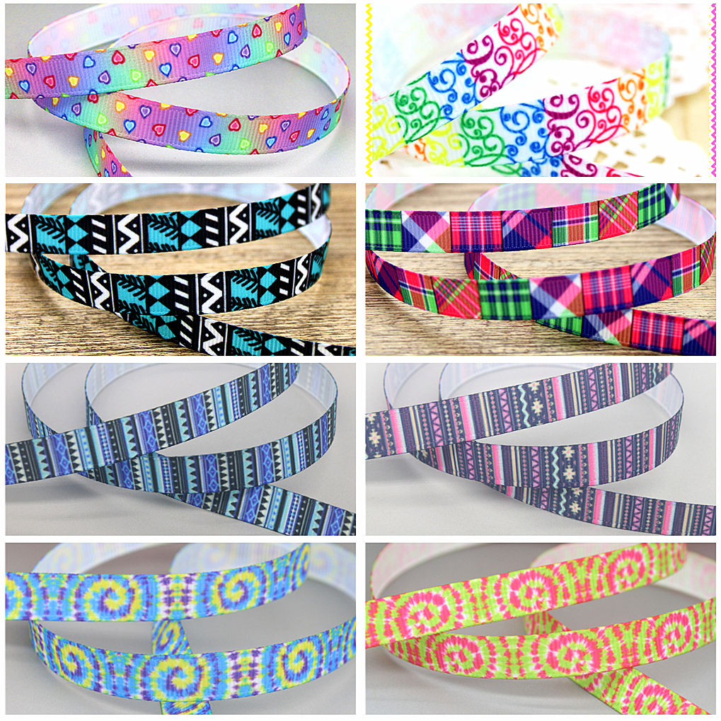 Sewing Tie Dye - DHK 3/8'' 5yards Tribal Plaid Tie