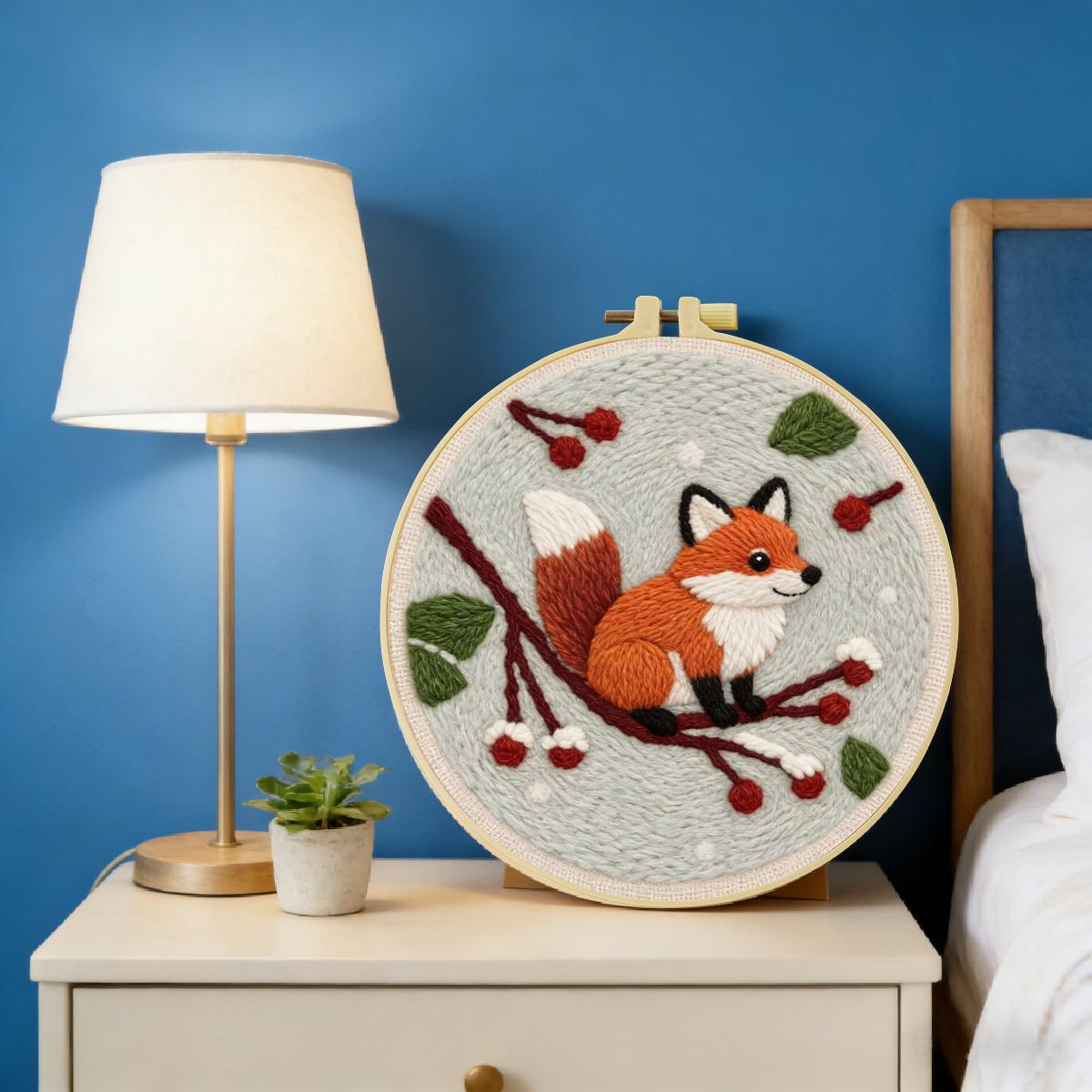 20X20CM/7.87inch Animal - Fox  - Is Sewing Textile Art recensie en prijs