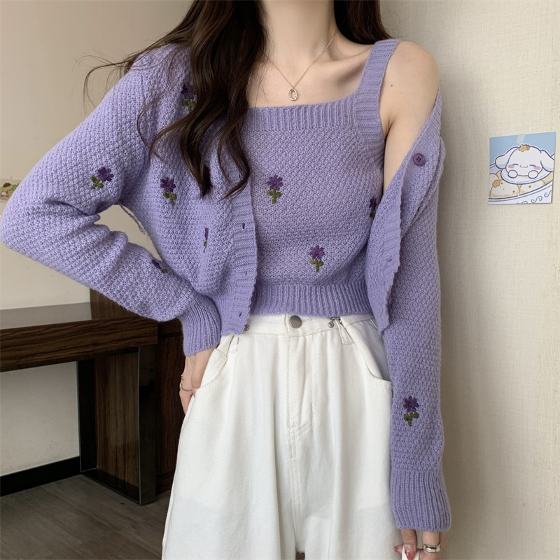 Ele Embroidered Two-Piece Set  - Sewing Vest recensie en prijs