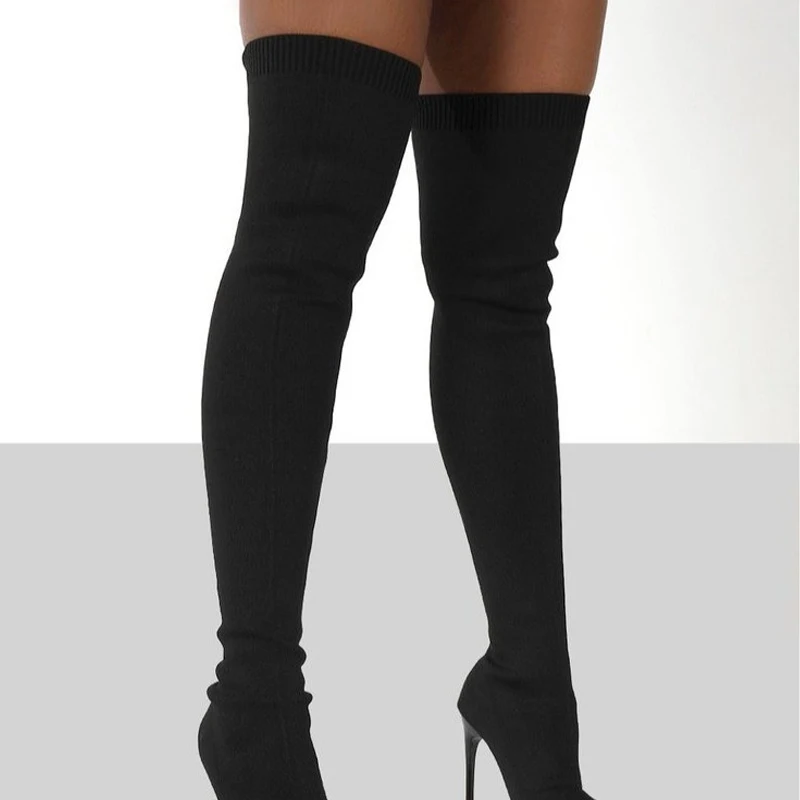 Women Autumn Over The Knee Boo - Sewing Knit recensie en prijs