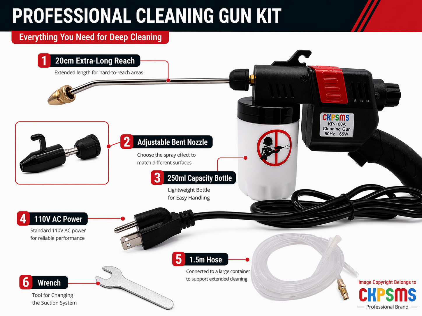 #KP-160A 110V Spot Cleaning Gu - Sewing In Textile Industry recensie en prijs