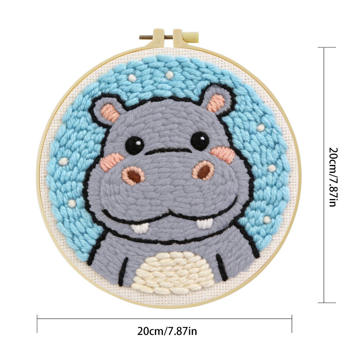 20X20CM/7.87inch Hippos punch  - Is Sewing Textile Art recensie en prijs