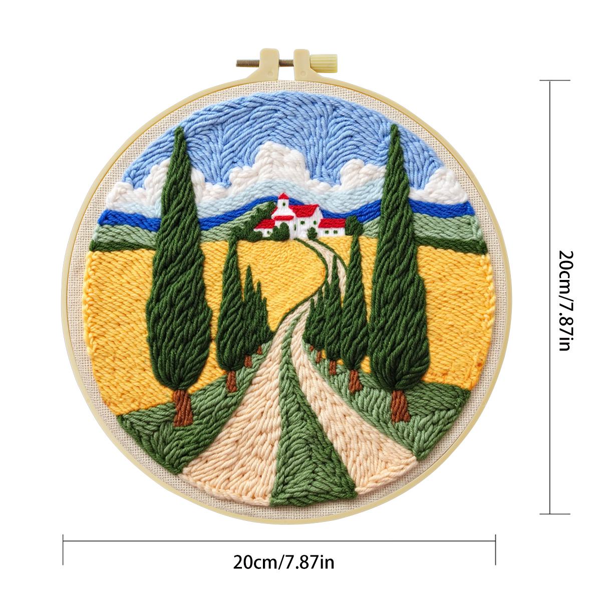 20X20CM/7.87inch field punch n - Is Sewing Textile Art recensie en prijs