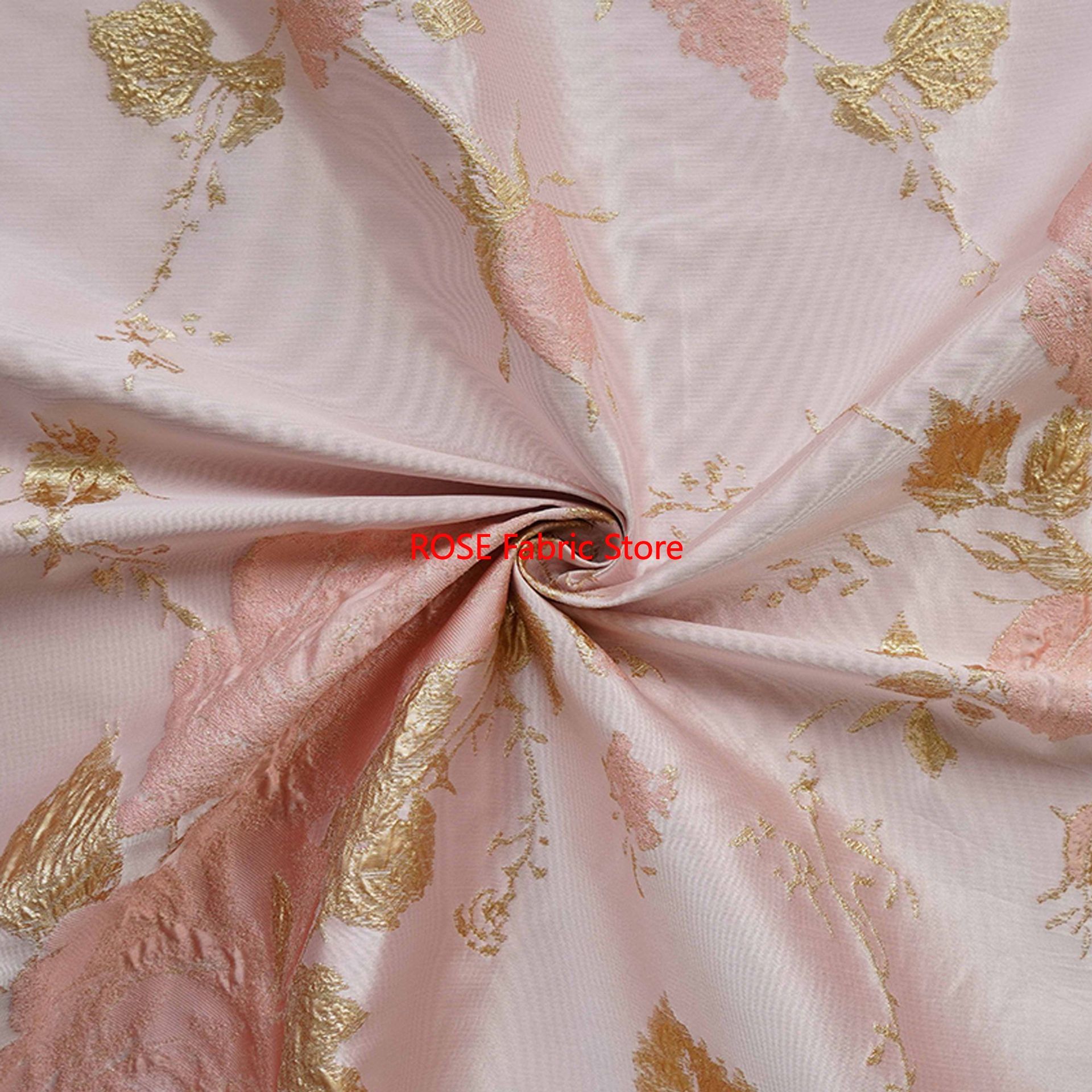 1 meter 3D Relief Gold Silk Fl - Sewing Vest recensie en prijs