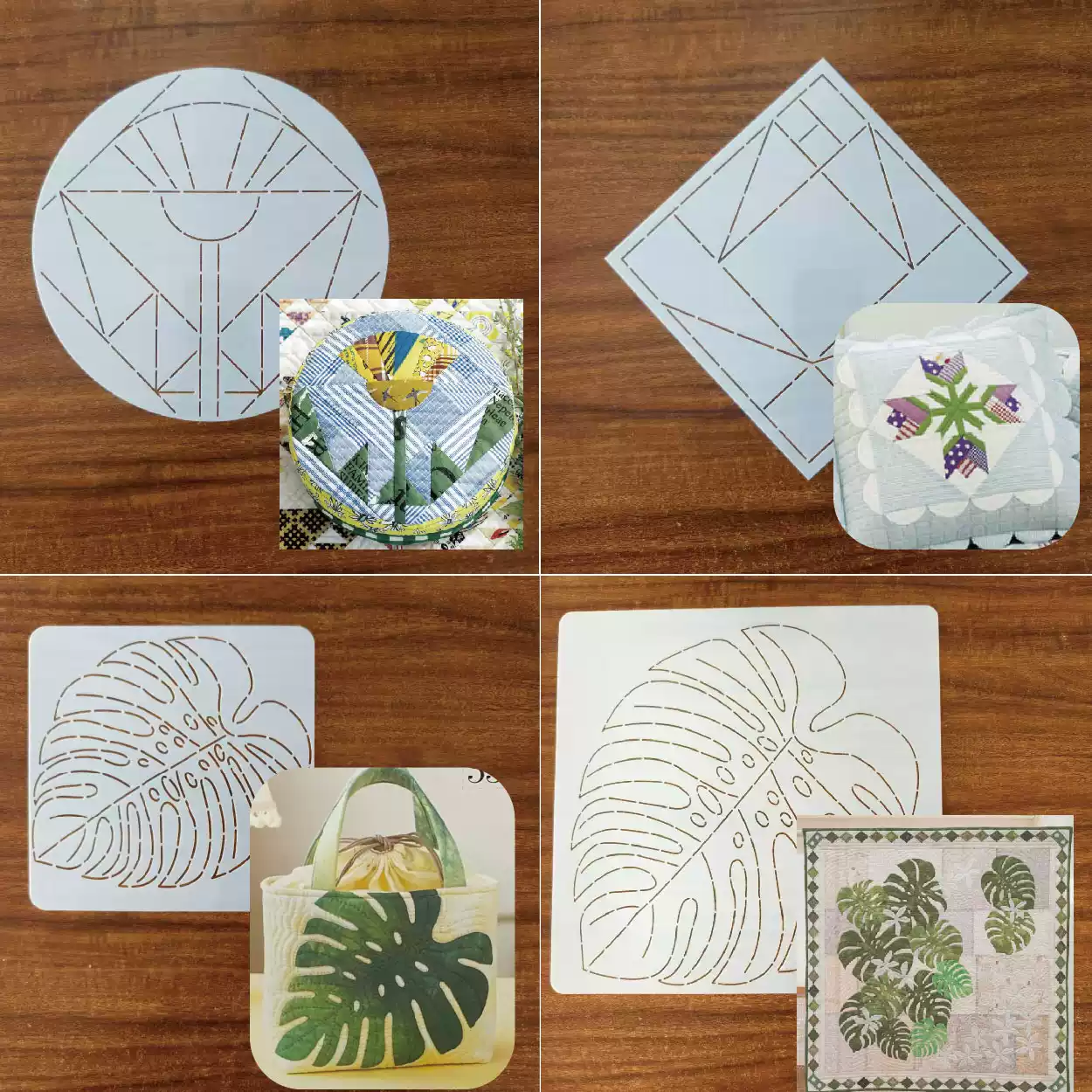 leaf flower Sashiko Embroidery - Is Sewing Textile Art recensie en prijs