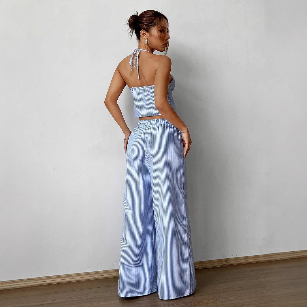 Striped Lace Up Camisole Colla - Sewing Vest recensie en prijs