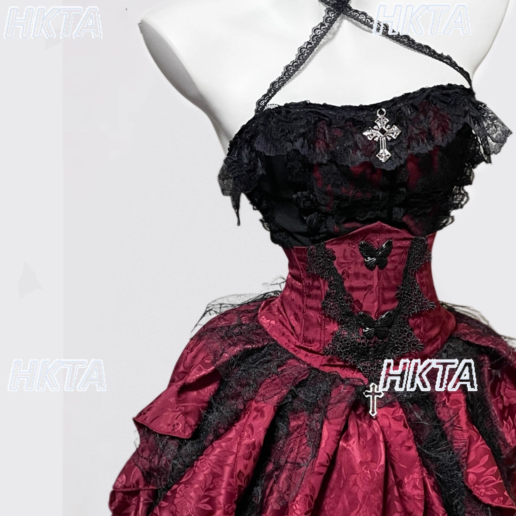 Dark Gothic Style Halter Long  - Sewing Vest recensie en prijs