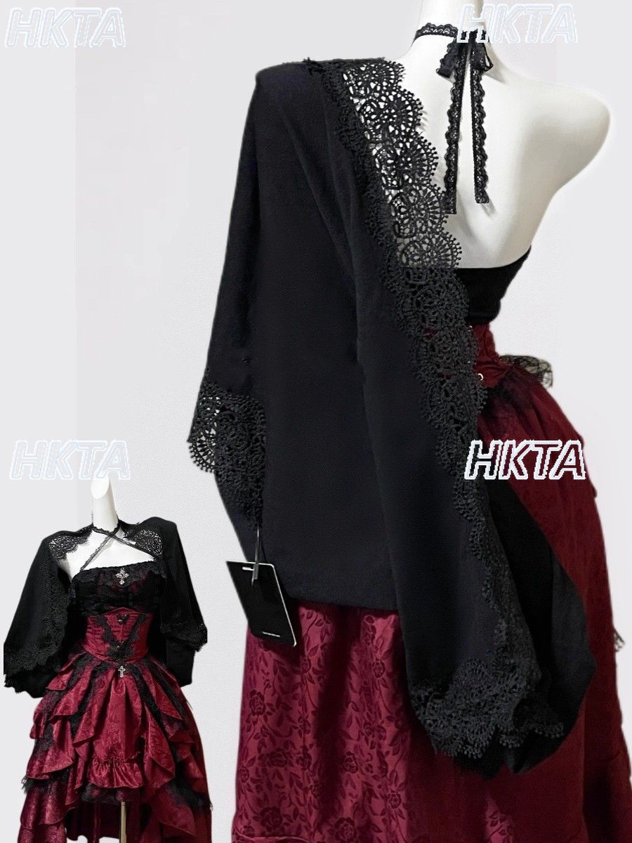 Dark Gothic Style Halter Long  - Sewing Vest recensie en prijs