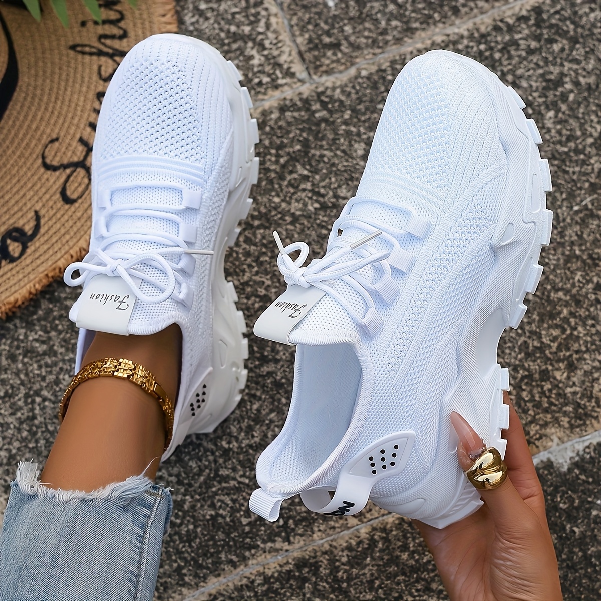 Breathable Knit Sneakers Fashi - Sewing Cloth recensie en prijs