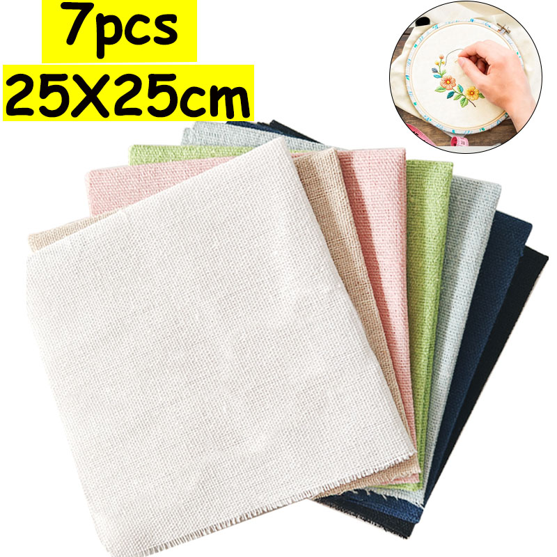 7-Piece Set of 25* 25cm Linen  - Is Sewing Textile Art recensie en prijs