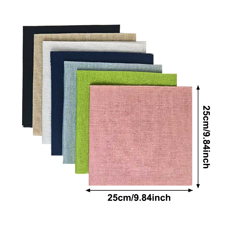 7-Piece Set of 25* 25cm Linen  - Is Sewing Textile Art recensie en prijs