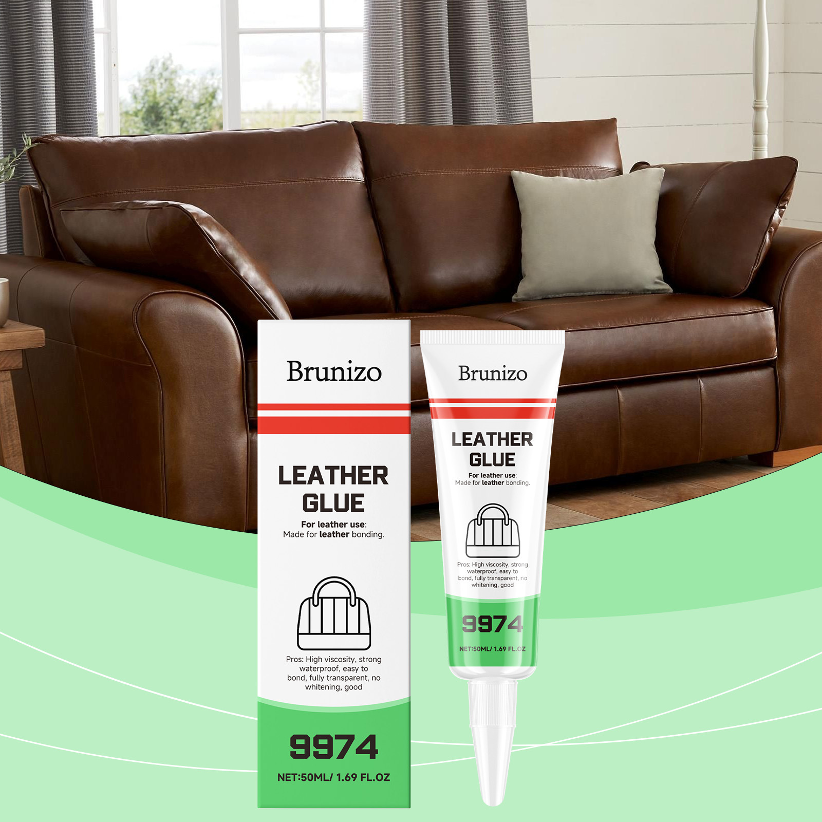 Heavy Duty Leather Glue Bruniz - Fabric Glue Bond recensie en prijs