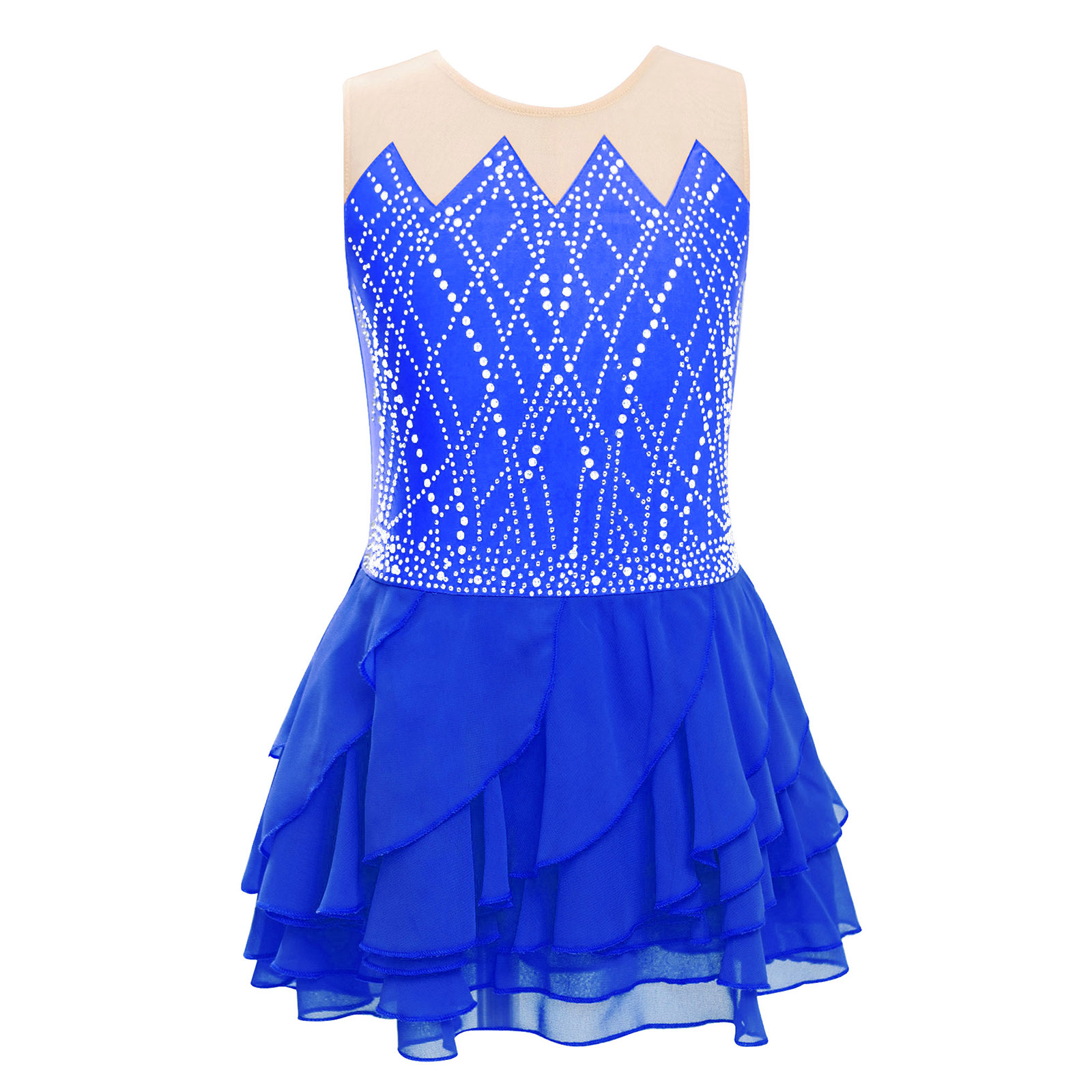 Girls Mesh Figure Skating Dres - Sewing Vest recensie en prijs