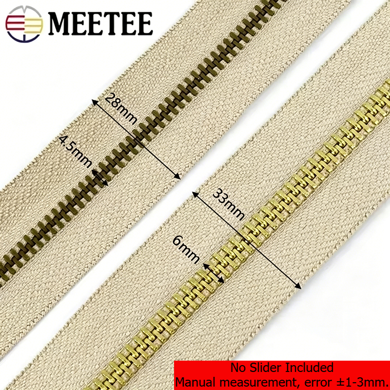 Meetee 2/4Y 3# 5# Metal Zipper - Textile And Sewing Supply recensie en prijs