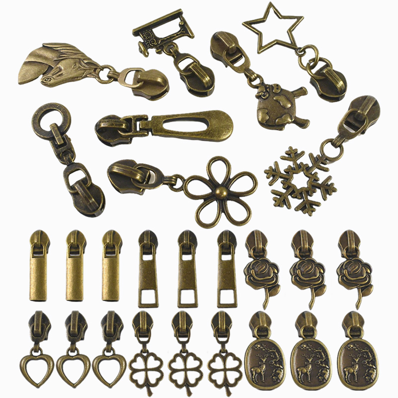 10/20/30Pcs 5# Bronze Metal Zi - Textile And Sewing Supply recensie en prijs