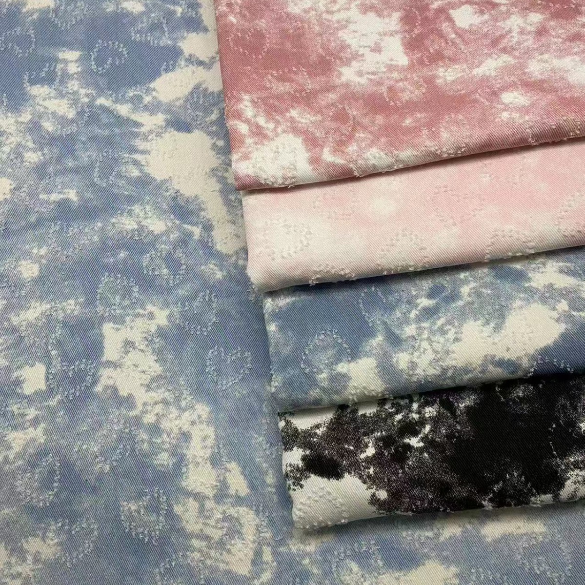 Blue Sky White Clouds Tie Dye  - Sewing Tie Dye recensie en prijs