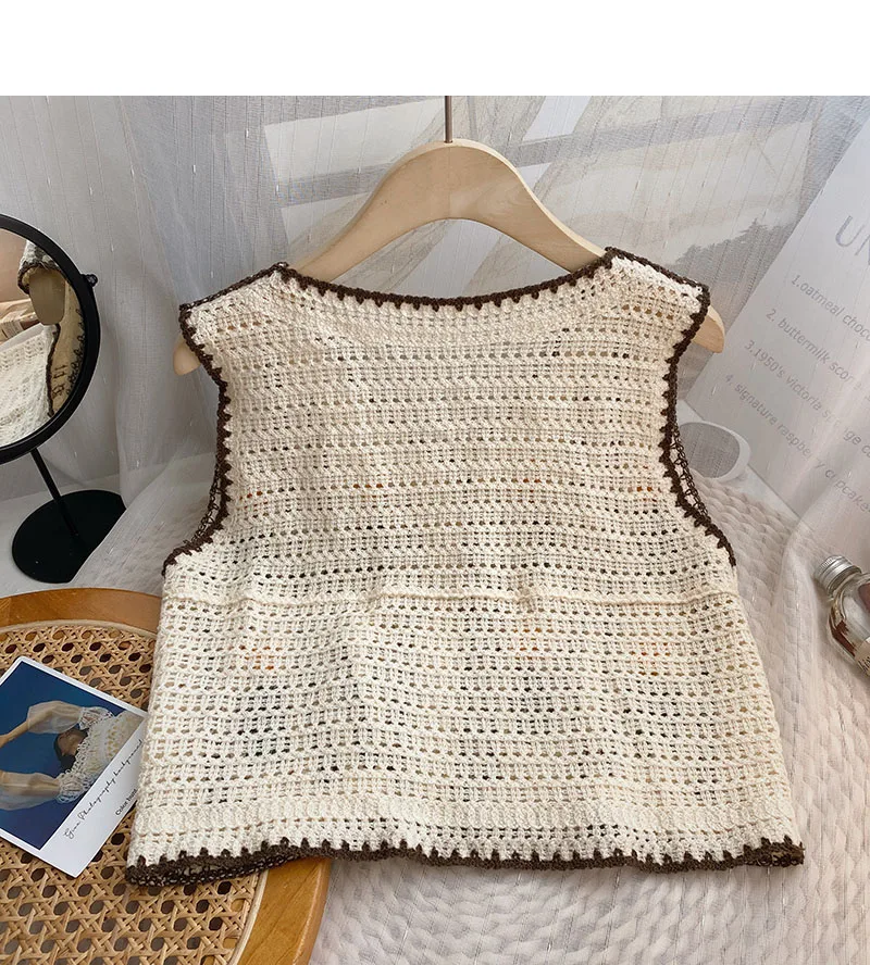 Floral Embroidered Crochet Swe - Sewing Vest recensie en prijs