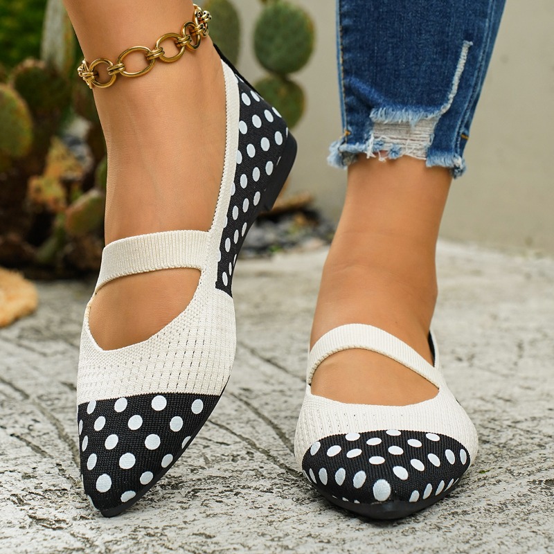 Women's Pointed-toe Polka Dot  - Sewing Knit recensie en prijs