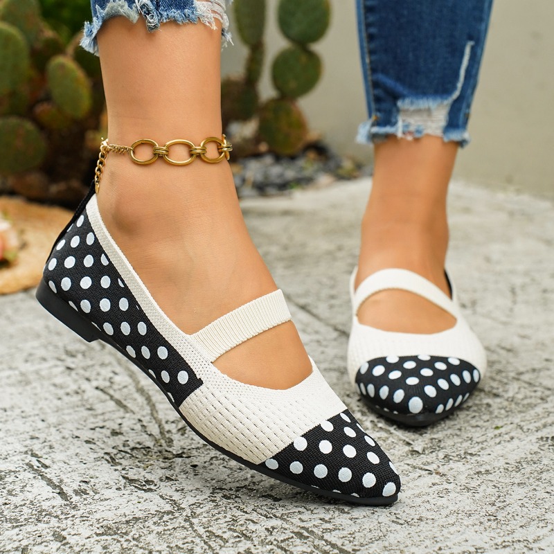 Women's Pointed-toe Polka Dot  - Sewing Knit recensie en prijs